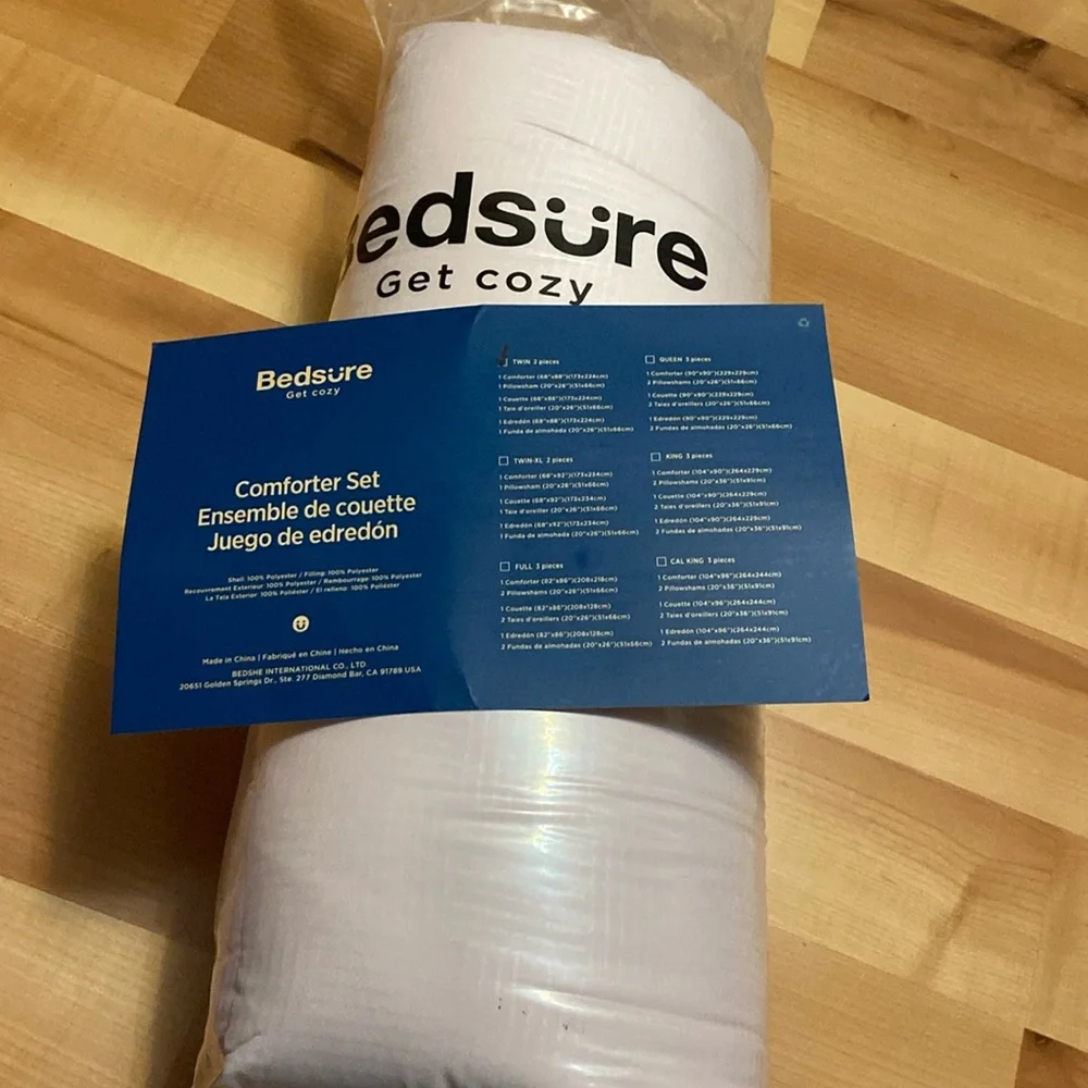 Bedsure comforter set twin new